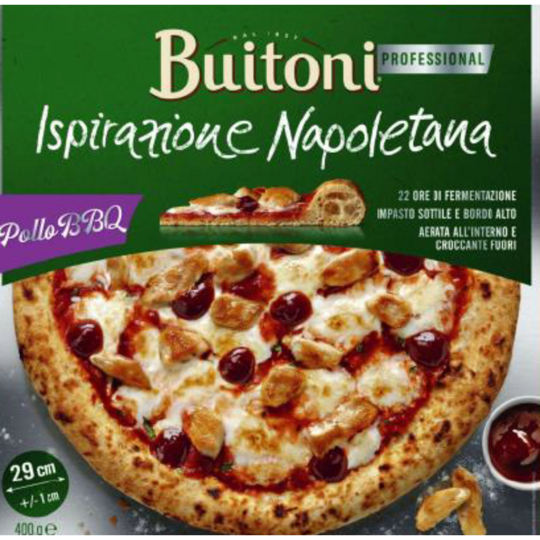 PIZZA BUITONI POLLO BBQ.8X400